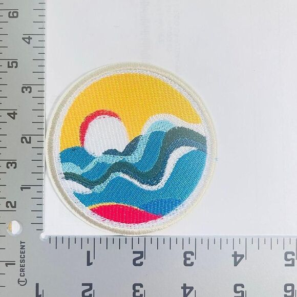 Ocean Wave -Sunset-Sunrise-Iron on patch - Picture 2 of 3
